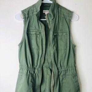 Merona Ladies Army Green Vest
